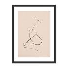 Series No. 2 Nude Sketch Framed Wall Art by Roseanne Kenny