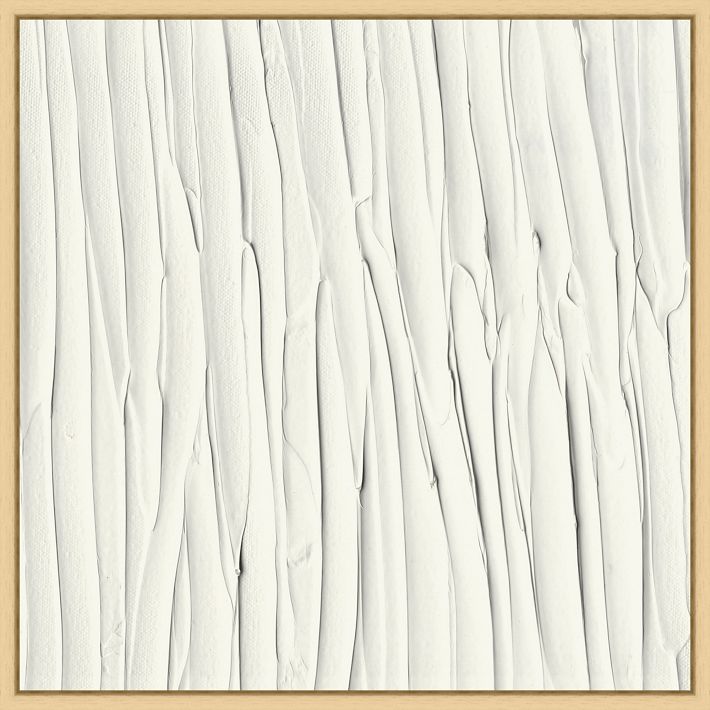 Linear Ivory Framed Wall Art