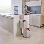 Joseph &amp; Joseph Totem Compact Waste &amp; Recycling Bin (10.6 Gallon)