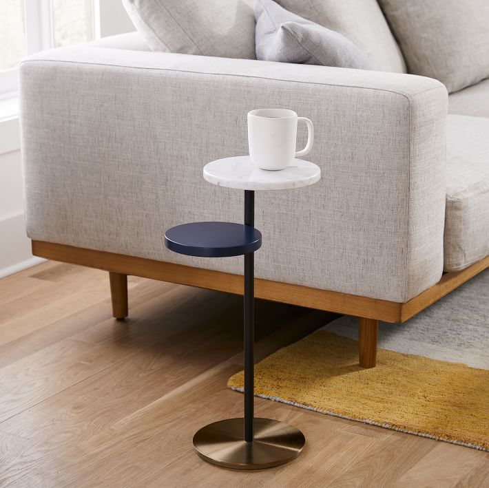 Eclipse Marble Drink Table (13.4&quot;)