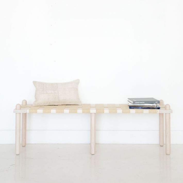 k&#252;dd:krig HOME Capsule Bench - Maple &amp; Jute