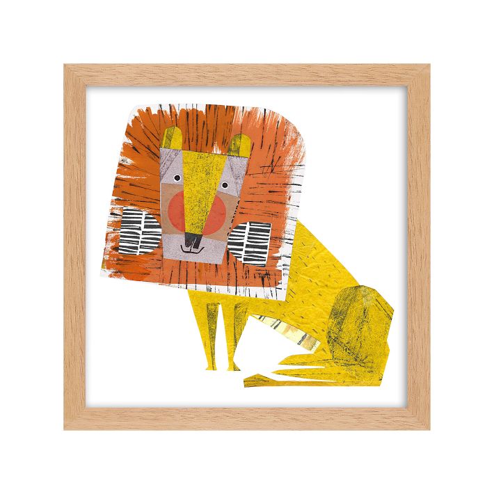 WerkShoppe Roar Roar Lion Framed Wall Art
