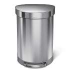 simplehuman Semi-Round Liner Rim Trash Can