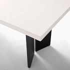 Rockport Outdoor Concrete Aluminum Dining Table (72")