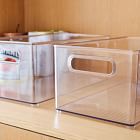 mDesign Clear Plastic Bins (Set of 2)