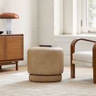 Viv Swivel Leather Ottoman