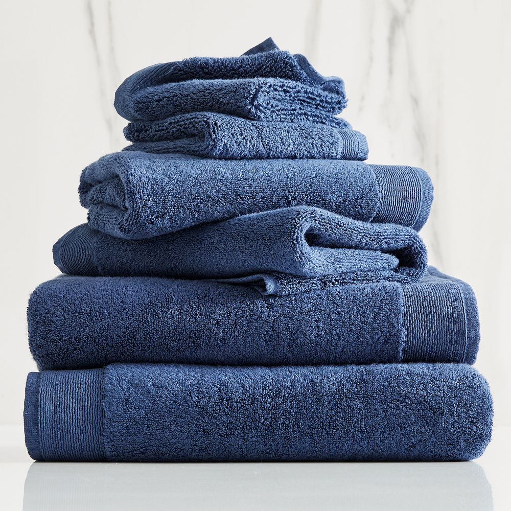 Plush Fibrosoft™ Bath Towels Ink Blue