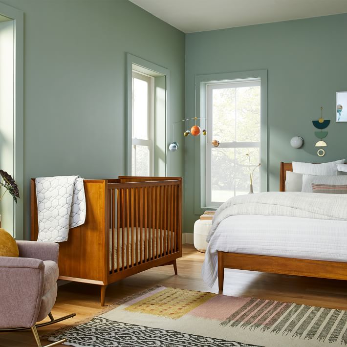 Mid-Century Convertible Baby Crib Acorn West Elm