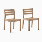 Portside Wood Outdoor Extendable Dining Table (76.5&quot;&ndash;106&quot;) &amp; Dining Chairs Set
