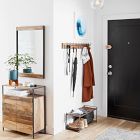 Industrial Wood &amp; Metal Shoe Rack