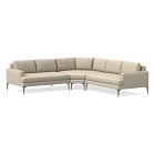 Andes 3-Piece L-Shaped Wedge Sectional (103&quot;&ndash;126&quot;)