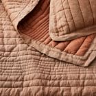 European Flax Linen Linework Quilt &amp; Shams