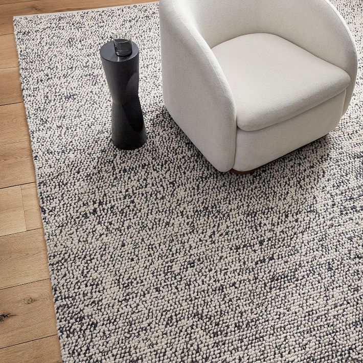Mini Pebble Wool Jute Rug | West Elm