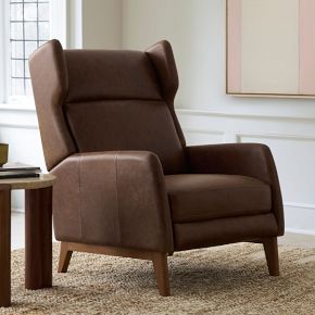 Ryder Leather Recliner | West Elm