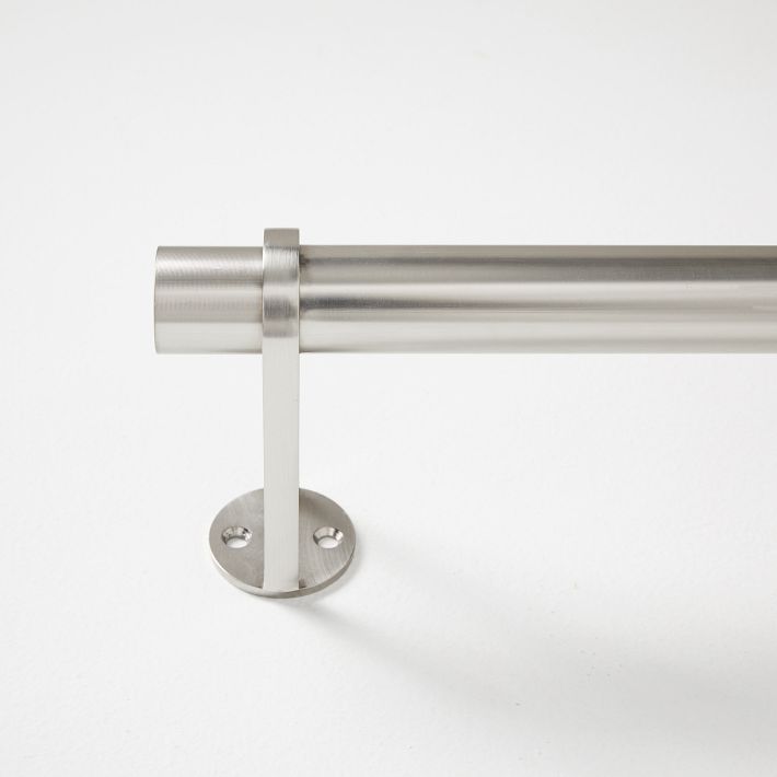 Simple Curtain Rod - Brushed Nickel
