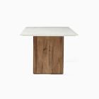 Anton Marble Dining Table (72") - Wood Legs