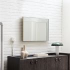 Textured Cut Glass Wall Mirror