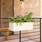 Streamline Metal Railing Planter