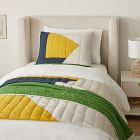 Kids Airy Cotton Voile Geo Quilt &amp; Shams