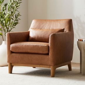 Harvey Leather Chair | West Elm