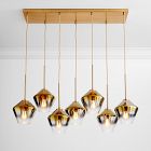 Sculptural 7-Light Geo Chandelier