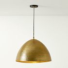 Hammered Metal Pendant (22&quot;)