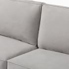 Close-up of sofa cushions with seam details
