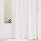 Solid Canvas Shower Curtain