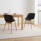 Classon Recycled Plastic Shell Chair (Set of 2) - Wood Legs