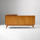 Mid-Century Modular L-Shaped Desk w/ File Cabinet &amp; Bookcase (70&quot;)