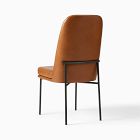 Jack Metal Frame High Back Leather Dining Chair