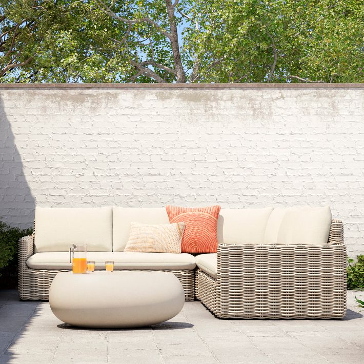 l shaped low profile outdoor couch