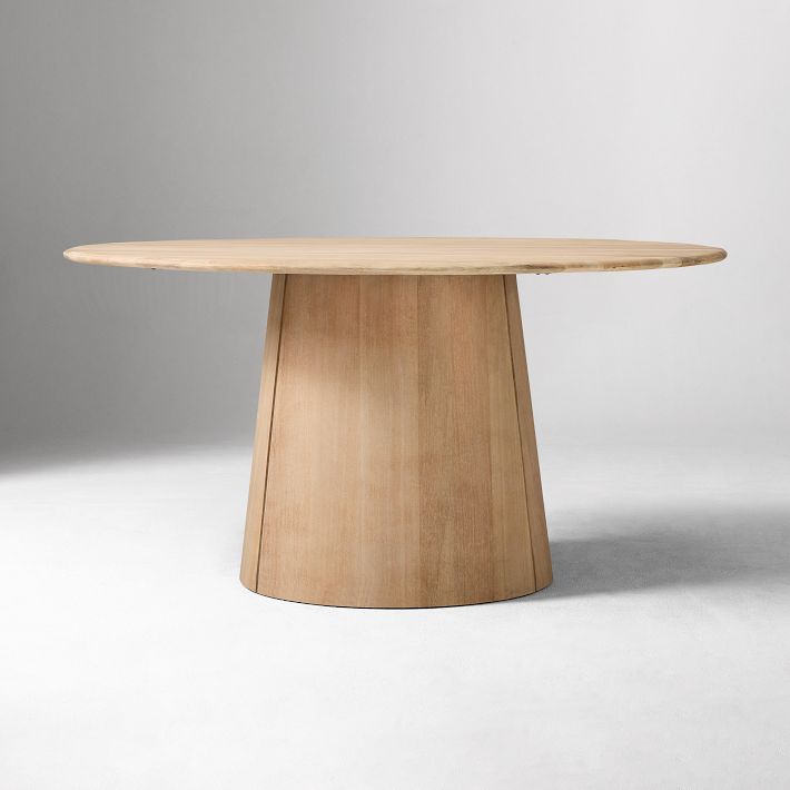 Anton Round Dining Table Elegant Pedestal Designs West Elm