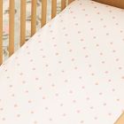 Organic Shadow Dot Crib Fitted Sheet