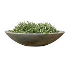 Zen Cast Stone Indoor/Outdoor Bowl Planter