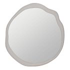White Asymmetrical Wall Mirror