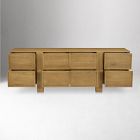 Dorthea Oak 8 Drawer Dresser (85")