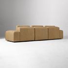 Quinten Leather 3-Piece Chaise Sectional (130&quot;)