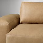 Quinten Leather 3-Piece Chaise Sectional (130&quot;)