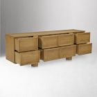 Dorthea Oak 8 Drawer Dresser (85")