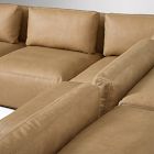 Quinten Leather 5-Piece L-Shaped Chair Sectional (126&quot;)