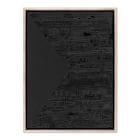 Triangle Left in Caviar Framed Wall Art by The Holly Collective