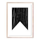 Triangle in Black Framed Wall Art by The Holly Collective