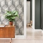 Bauhaus Distressed Wood Wallpaper