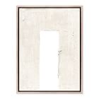 Center Disruption White Framed Wall Art By The Holly Collective