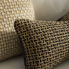 Woven Two-Tone Indoor/Outdoor Pillow | West Elm