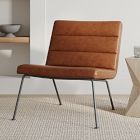 Angus Leather Slipper Chair