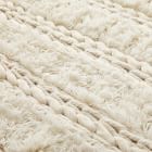 Braid Stripe Sweater Rug, 12"x12" Swatch, White