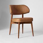 Chip & Dent: Hyde Dining Chair, Saddle Leather, Nut, Cool Walnut