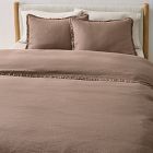 Open Box: European Flax Linen Ruffle Duvet Cover & Shams